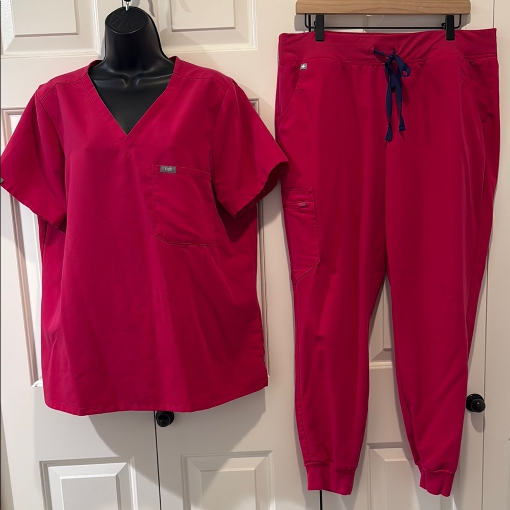 Figs scrub set Ultra Rose size xl